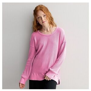 SO Women's Pink oversized Sweater